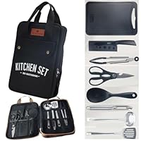 Amazon.co.jp: キャンプ用調理器具セット、8点セット バーベキュー BBQ